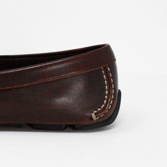SALVATORE FERRAGAMO #40280 Brown Gancio Leather Loafers (US 8 EU 38) main image 5